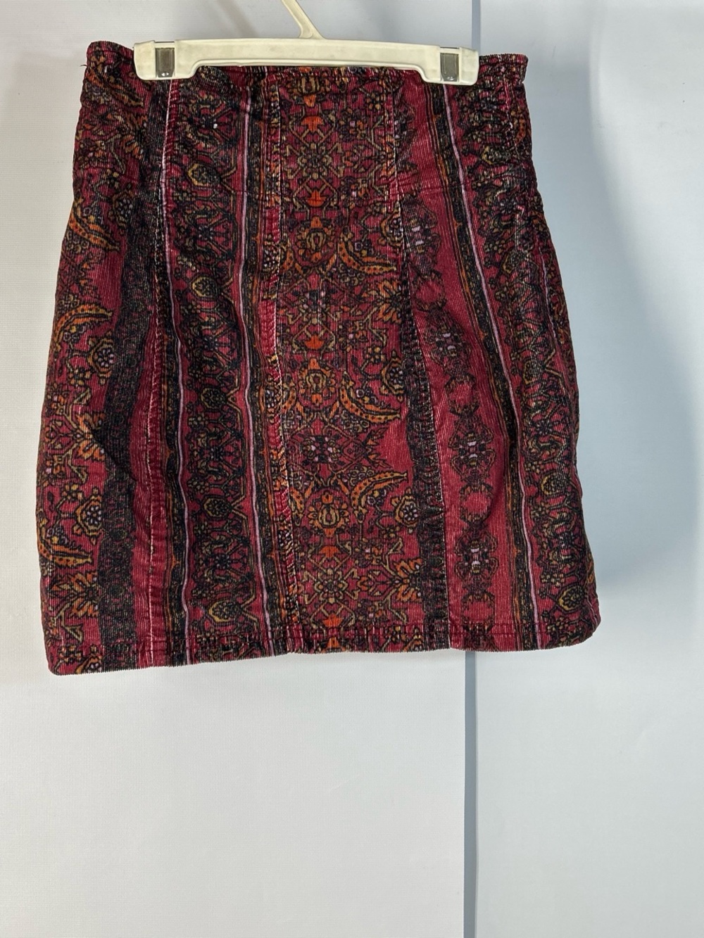 Free People Burgundy Multicolor Patterned Mini Skirt - Picture 2 of 3